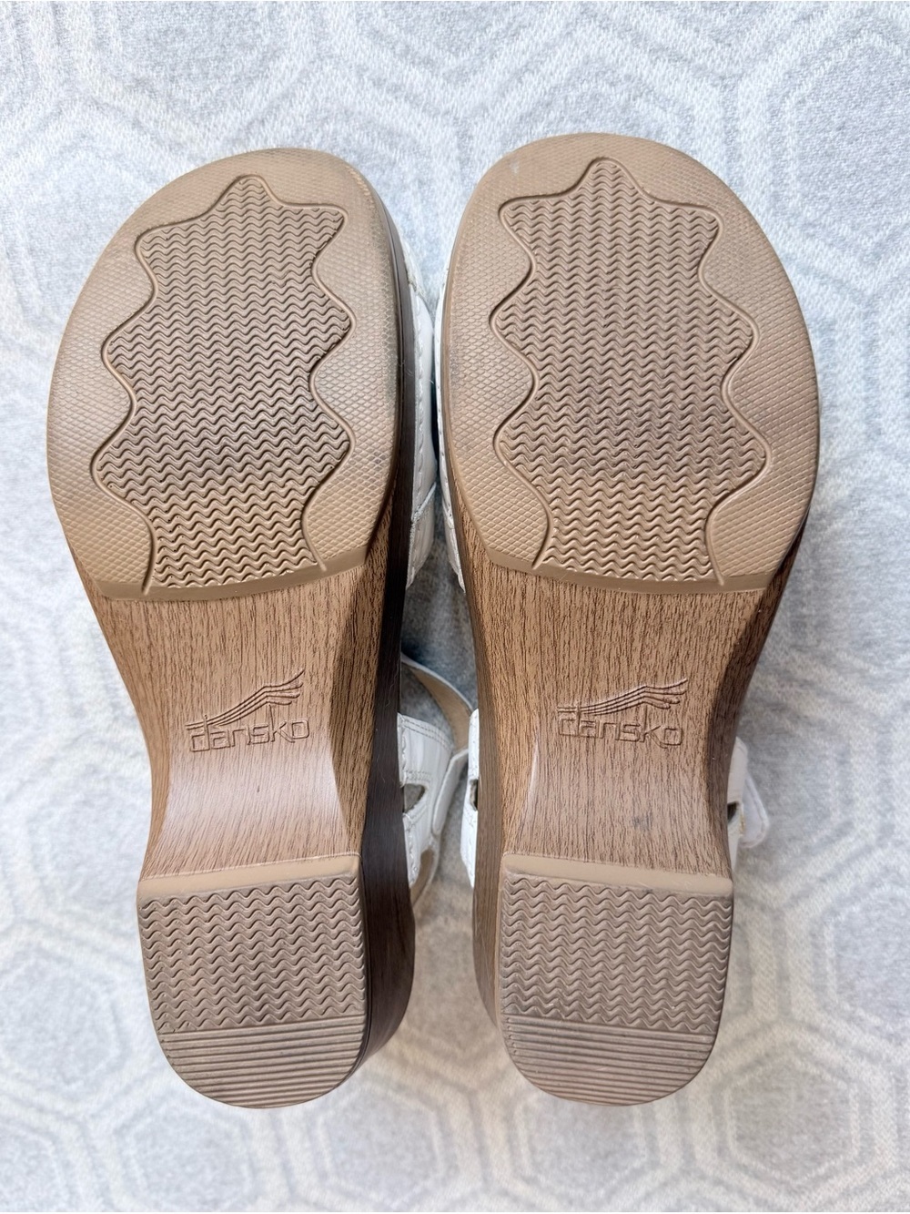 Dansko Season White Leather Sandals Adjustable Shoes Women’s EU 40 US 10 - Picture 3 of 14